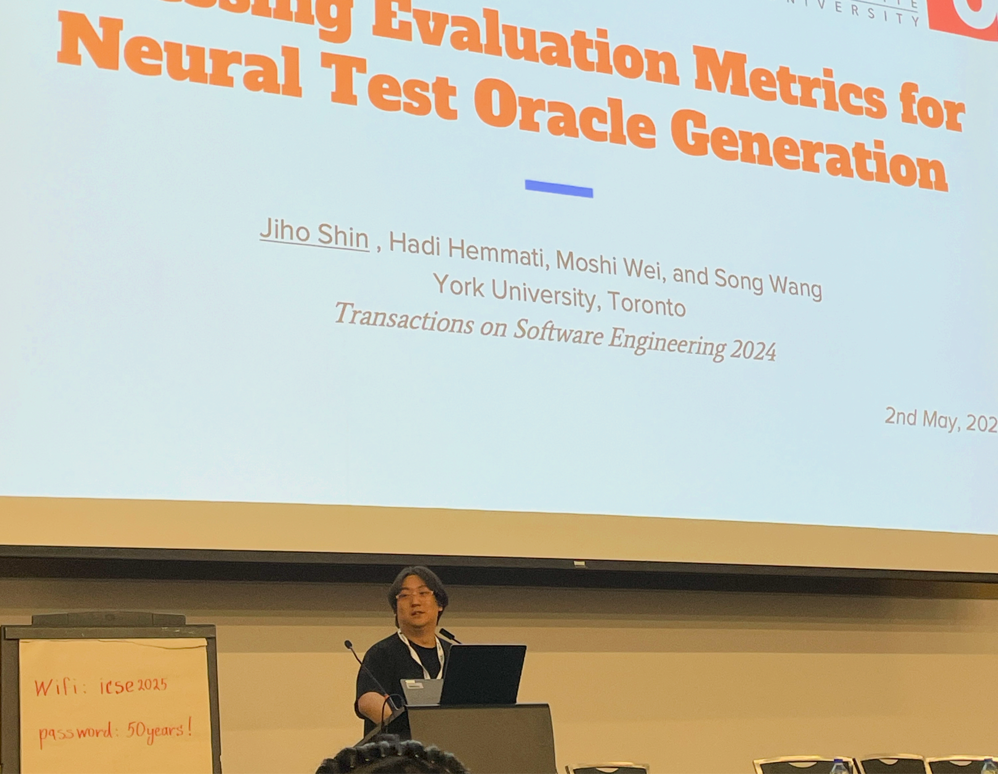 Presenting at ICSE’25 – JF Track